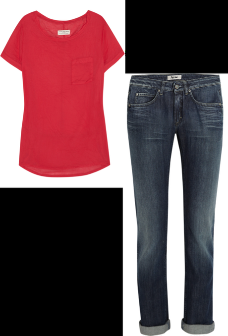 VipandSmart jeans basico con camiseta