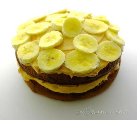 Tarta de Plátano con dulce de leche