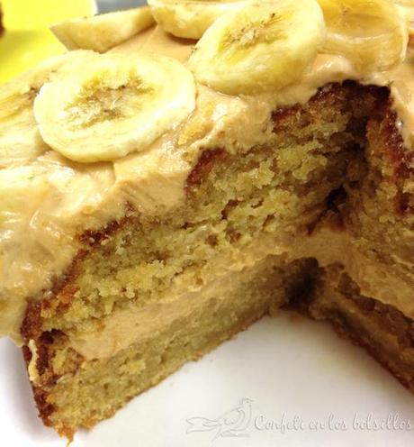 Tarta de Plátano con dulce de leche