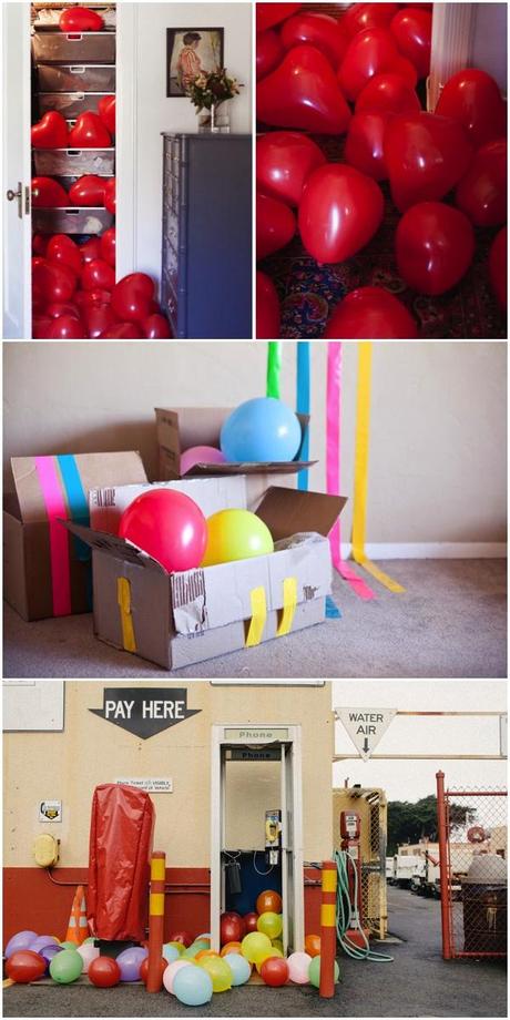 Balloons surprise ideas
