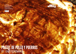 Pastel de pollo y puerros