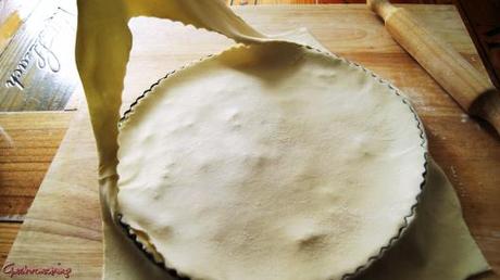 pastel de pollo y puerros