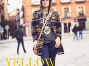 yellow navy coat