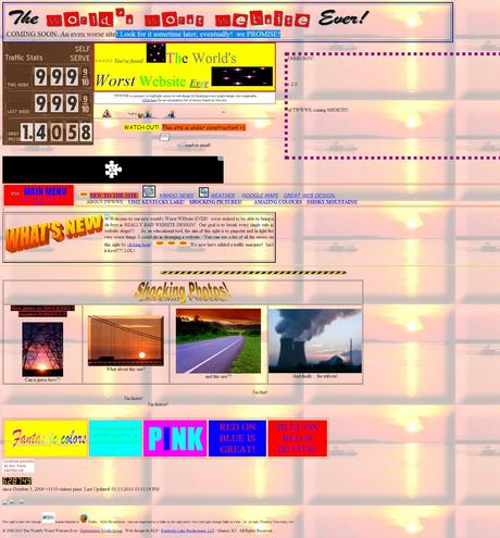 La peor página web del mundo