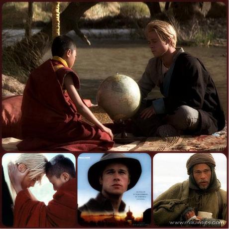 collage siete años en tibet
