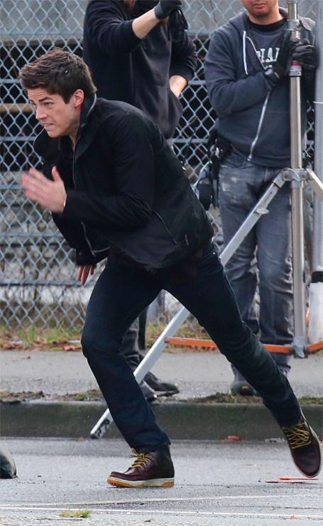 flash grant gustin rodaje