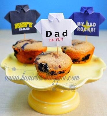 Ideas para el Día del Padre que puedes hacer con tus hijos. ¡Descarga e imprime gratis! decora cupcakes para dia del padre