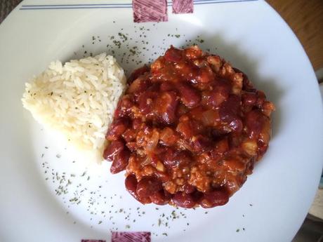 Chile Con Carne y Judias Pintas (Con Ingredientes Muy Españoles)