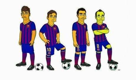 En  episodio de Los Simpson aparecerán Iniesta, Neymar, Messi y Xavi.