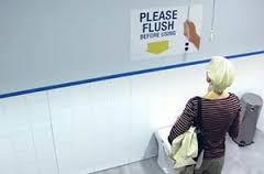 Flush to Paradise, la increíble campaña de Henkel sorprende a las personas que van al baño.