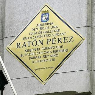 Placa ratoncito Pérez en Madrid