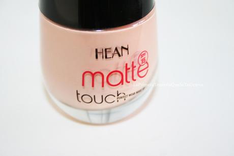 Base de maquillaje: Matte Touch de Hean Base de maquillaje: Matte Touch de Hean