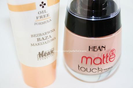 Base de maquillaje: Matte Touch de Hean