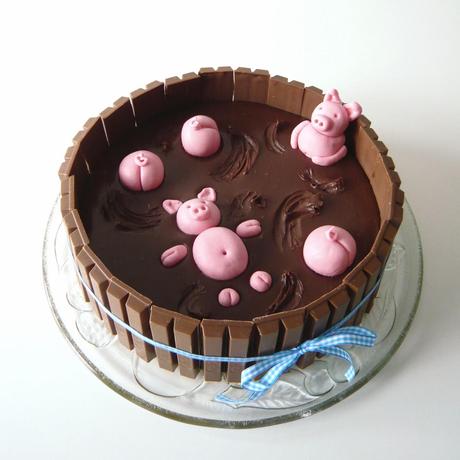 Tarta FIESTA de cerditos