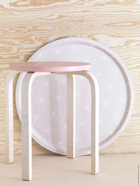 Nueva colección edición limitada de IKEA: Bråkig taburete-rosa-ikea