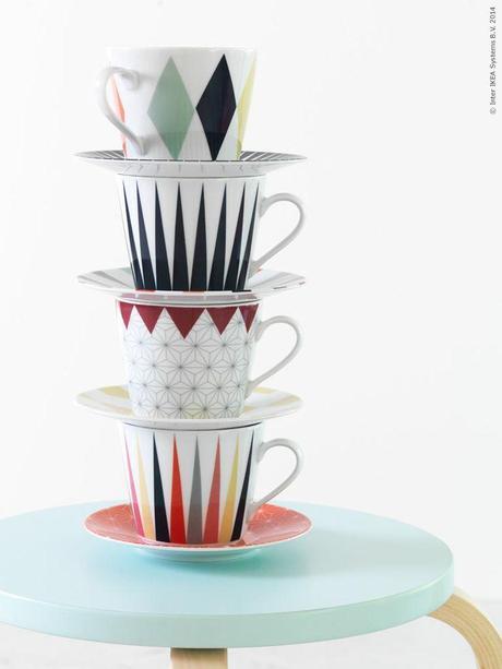 Nueva colección edición limitada de IKEA: Bråkig tazas-diseño-gemometrico-ikea