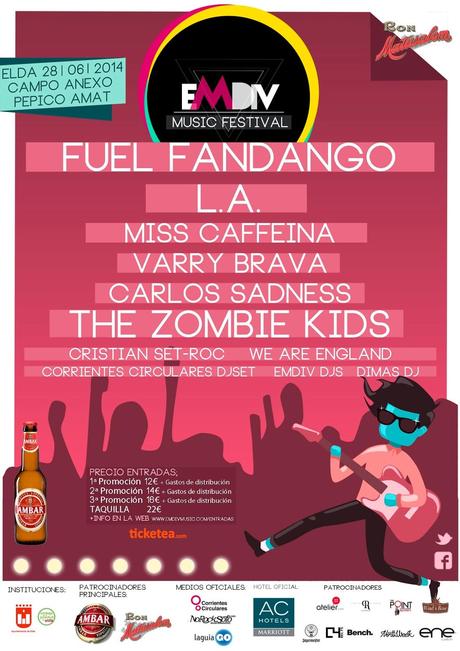 EMDIV Festival 2014 Cierra su Cartel con Fuel Fandango y Corrientes Circulares Dj Set