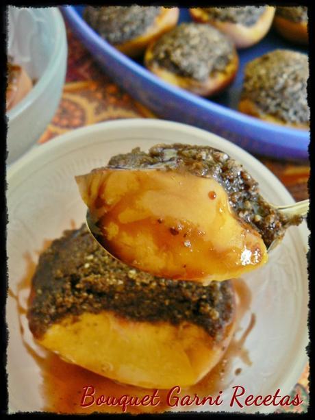 Duraznos asados con reducción de vino dulce (Y dos nuevos premios) Duraznos asados con reducción de vino dulce (Y dos nuevos premios)