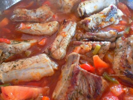 COSTILLA DE CERDO GUISADA