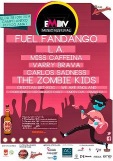 Fuel Fandango y L.A. completan el cartel del Emdiv Festival