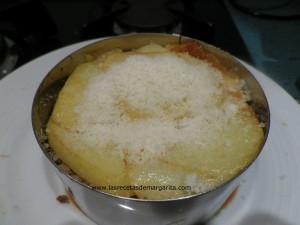 Timbal  de patatas, carne y verduras-Recetas para niños