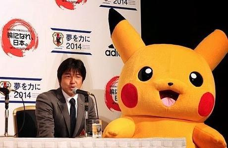 Pikachu and Company apoyaran a Japón en el mundial 2014
