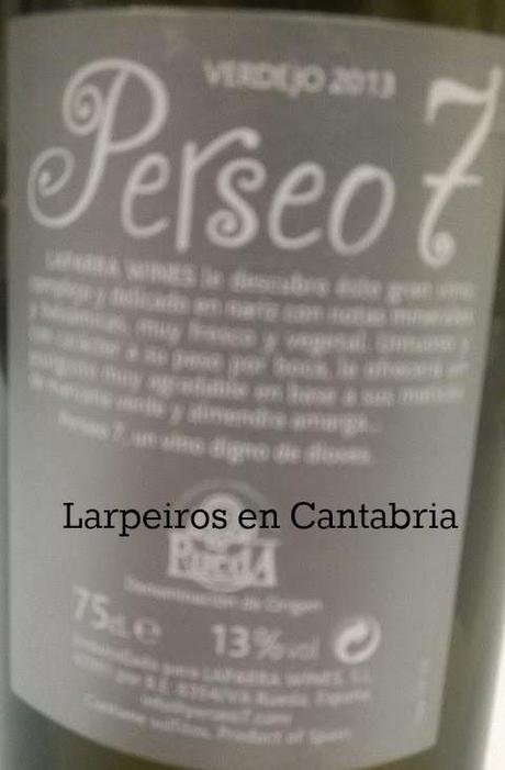Blanco Perseo7 2013: Otro Rueda de los que nos gusta