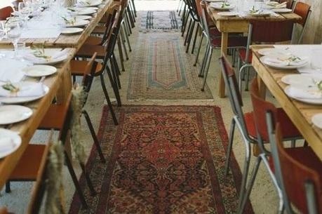 Alfombras persas para decorar la boda