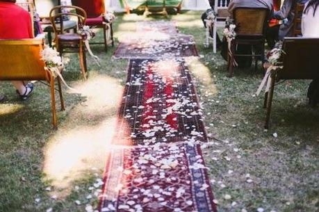 Alfombras persas para decorar la boda