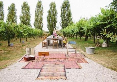 Alfombras persas para decorar la boda
