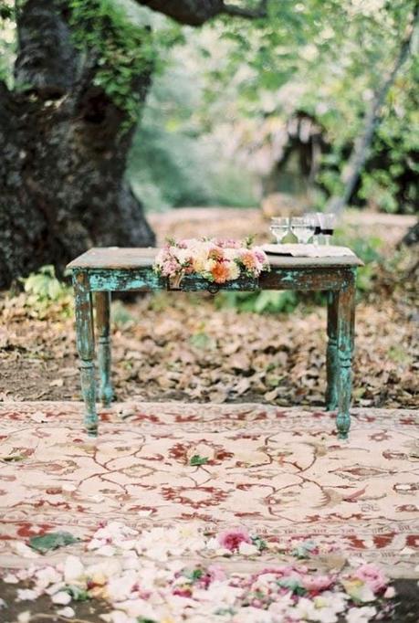 Alfombras persas para decorar la boda