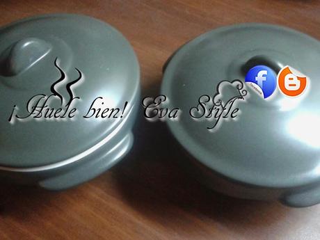 Verrine con calamares y habitas