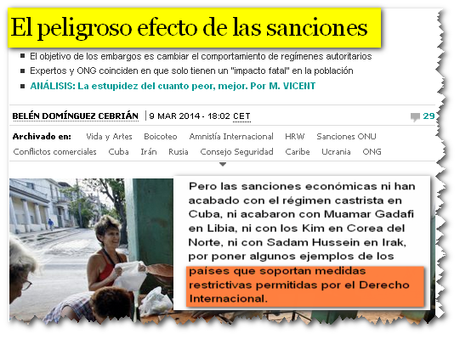 El bloqueo a Cuba, medida `permitida por el Derecho Internacional´, según El País y su Fundación Fride