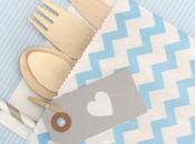 Bolsas papel cubiertos madera. encanto boda aire libre