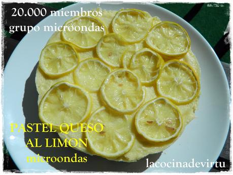 TARTA QUESO AL LIMON MICROONDAS celebración 20.000