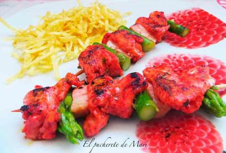 BROCHETAS DE POLLO TANDORI MASALA