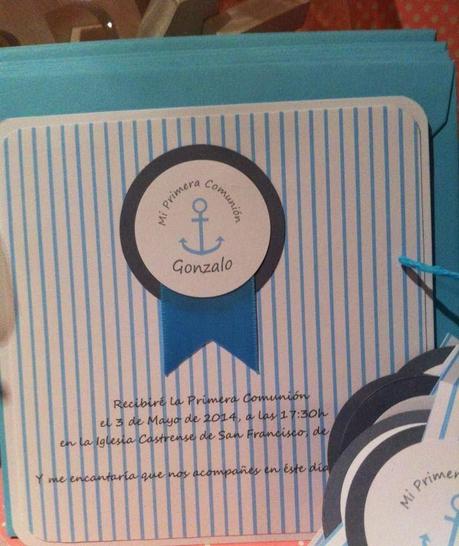 Detalles de comunion: invitaciones, etiquetas, toppers y conos