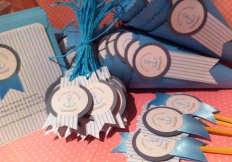 Detalles de comunion: invitaciones, etiquetas, toppers y conos