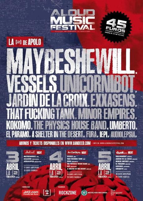 [Noticia] Cartel por días del Aloud Music Festival 2014