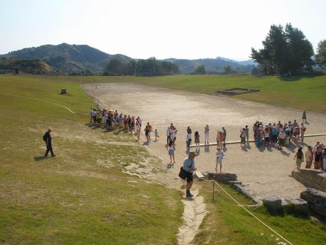 Ruinas Estadio Olímpico de Olimpia, donde se celebraron los primeros Juegos Olímpicos de la historia.