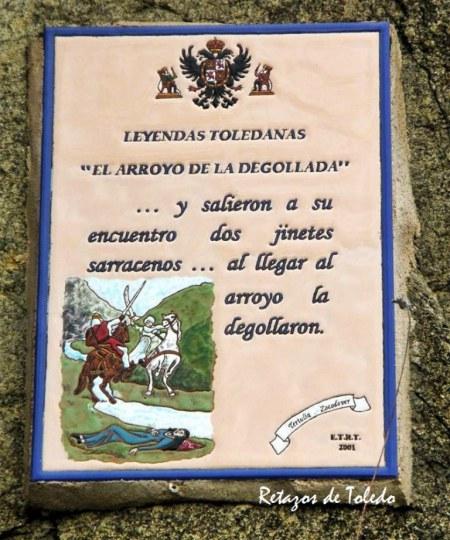 Placa de leyenda toledana