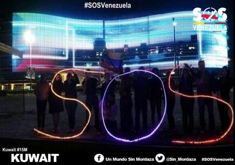 #SOSVenezuela protesta nocturna #15M