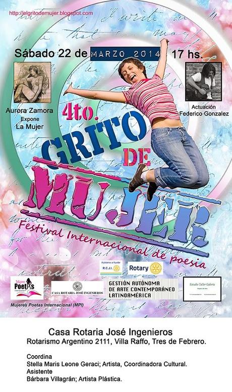 Festival Internacional de Poesía GRITO DE MUJER 2014, en Villa Raffo, Tres de Febrero