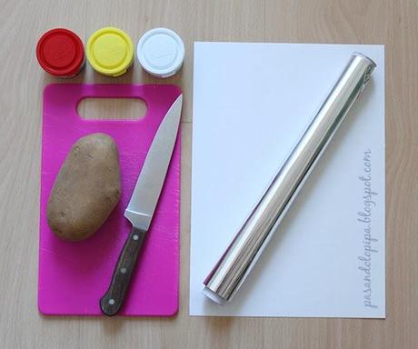 pasandolopipa | material para sellos de patata