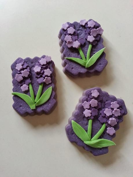 Galletas con aroma de violeta