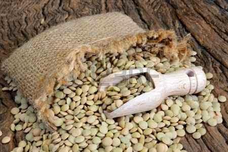 LENTEJAS CON BORRAJAS Y CALABAZA