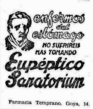 Recuerdos de papel. Gran Farmacia de Goya. Madrid, 1914