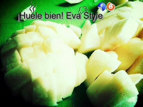 Tollos con manzana caramelizada