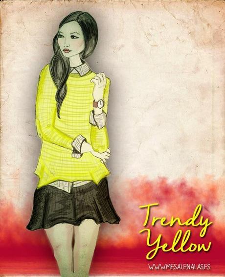Trendy yellow