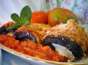 Canelones berenjenas queso